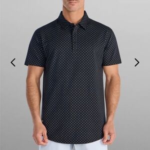 Bylt Polka Dot Men's Dop Cut Polo